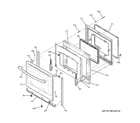 GE JB650EF5ES door diagram