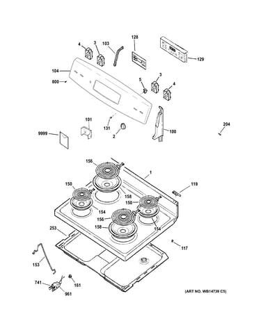 Control panel & cooktop