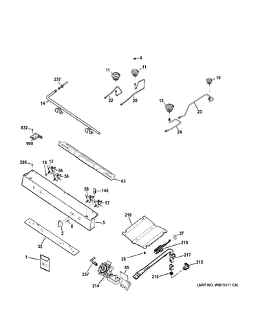 Gas & burner parts