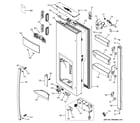 GE DFE28JGHDWW dispenser door diagram