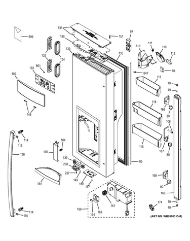Dispenser door