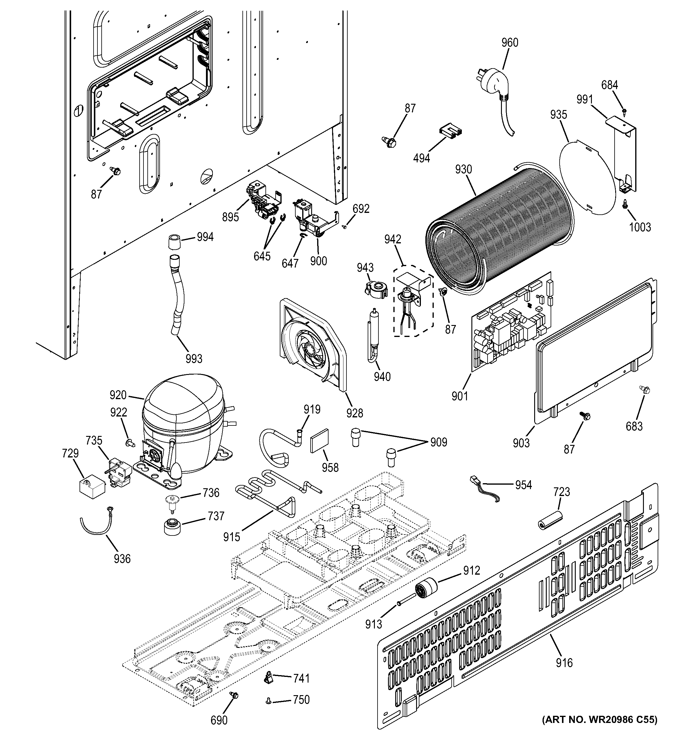 Machine compartment
