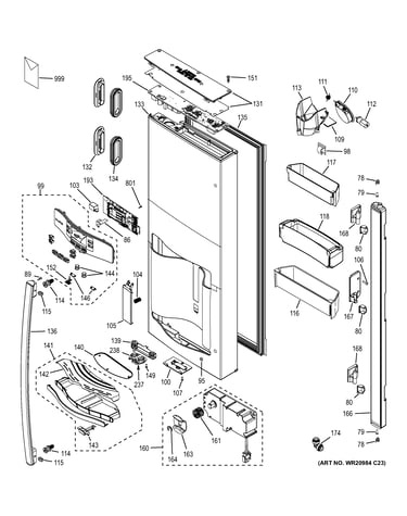 Dispenser door