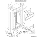 GE ZIS420NHC case parts - flush inset diagram