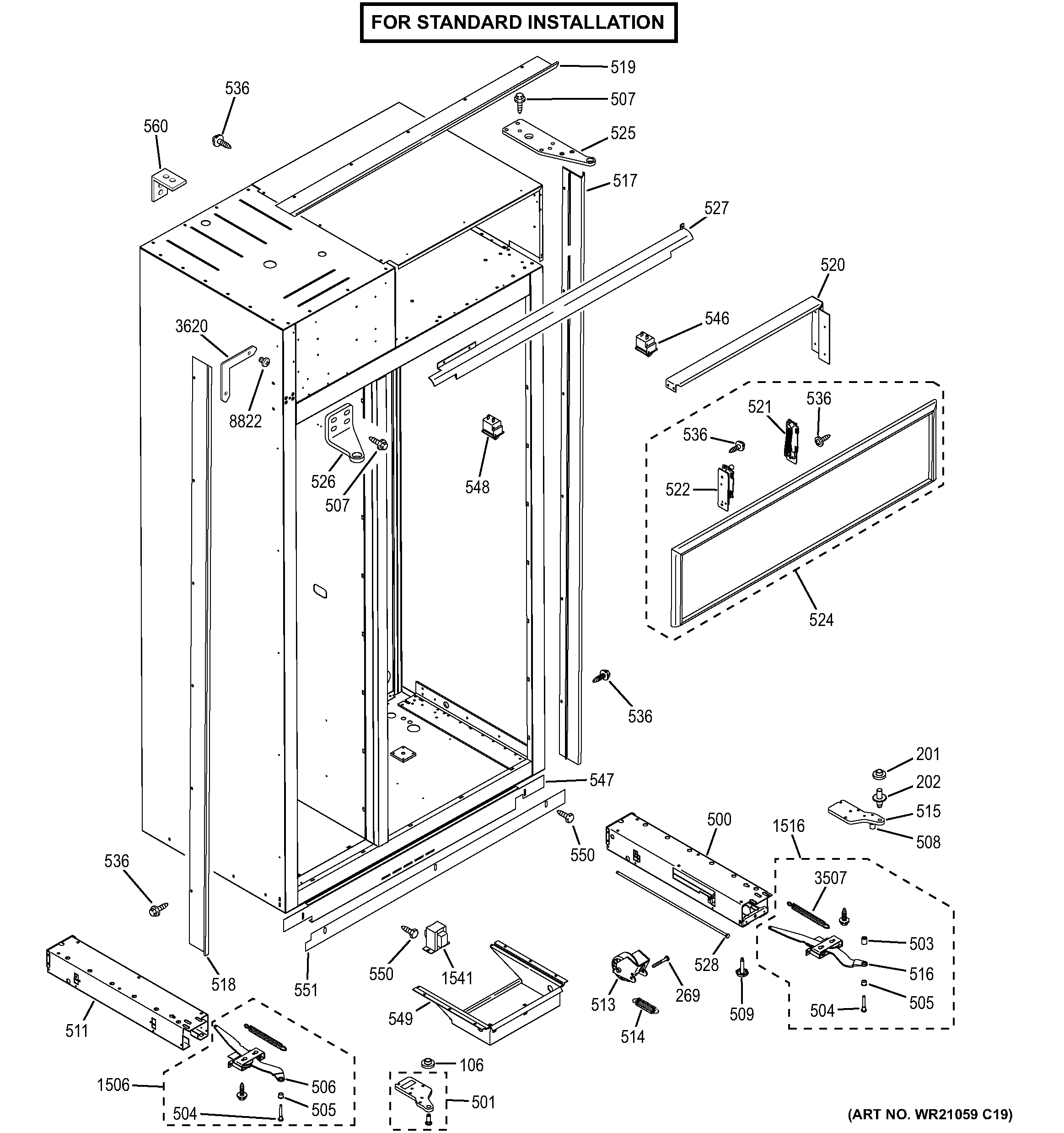 Case parts - standard
