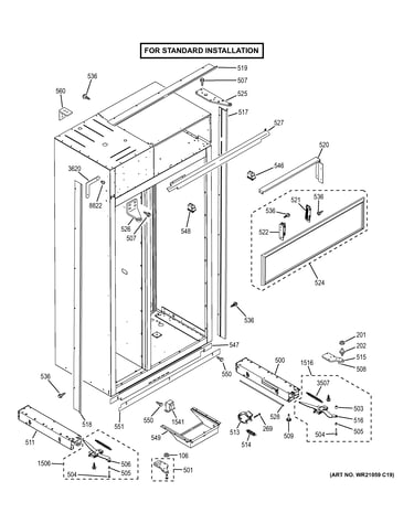 Case parts - standard