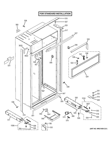 Case parts - standard