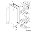 GE ZWE23ESHFSS fresh food door - rh diagram