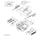 GE ZWE23ESHFSS freezer shelves diagram