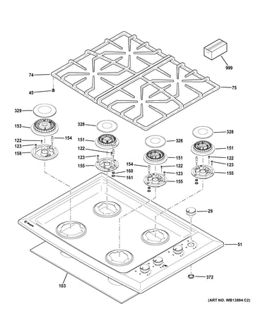 Control panel & cooktop