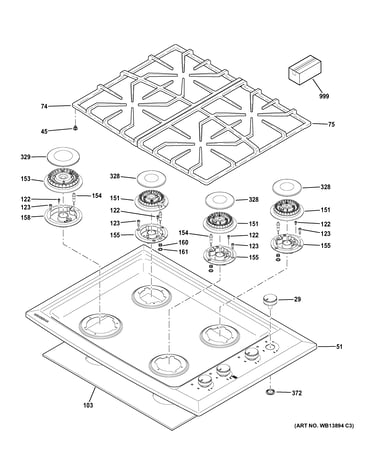 Control panel & cooktop