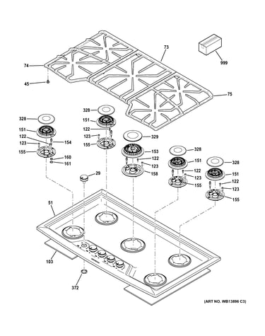Control panel & cooktop