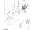 GE GTE18IGHDRWW machine compartment diagram