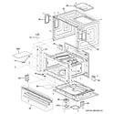 GE PSB2200NWW01 oven cavity parts diagram