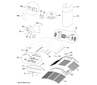 GE ZV755SP2SS hood parts diagram