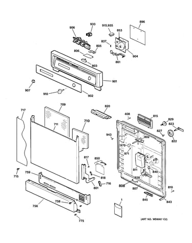 Escutcheon & door assembly