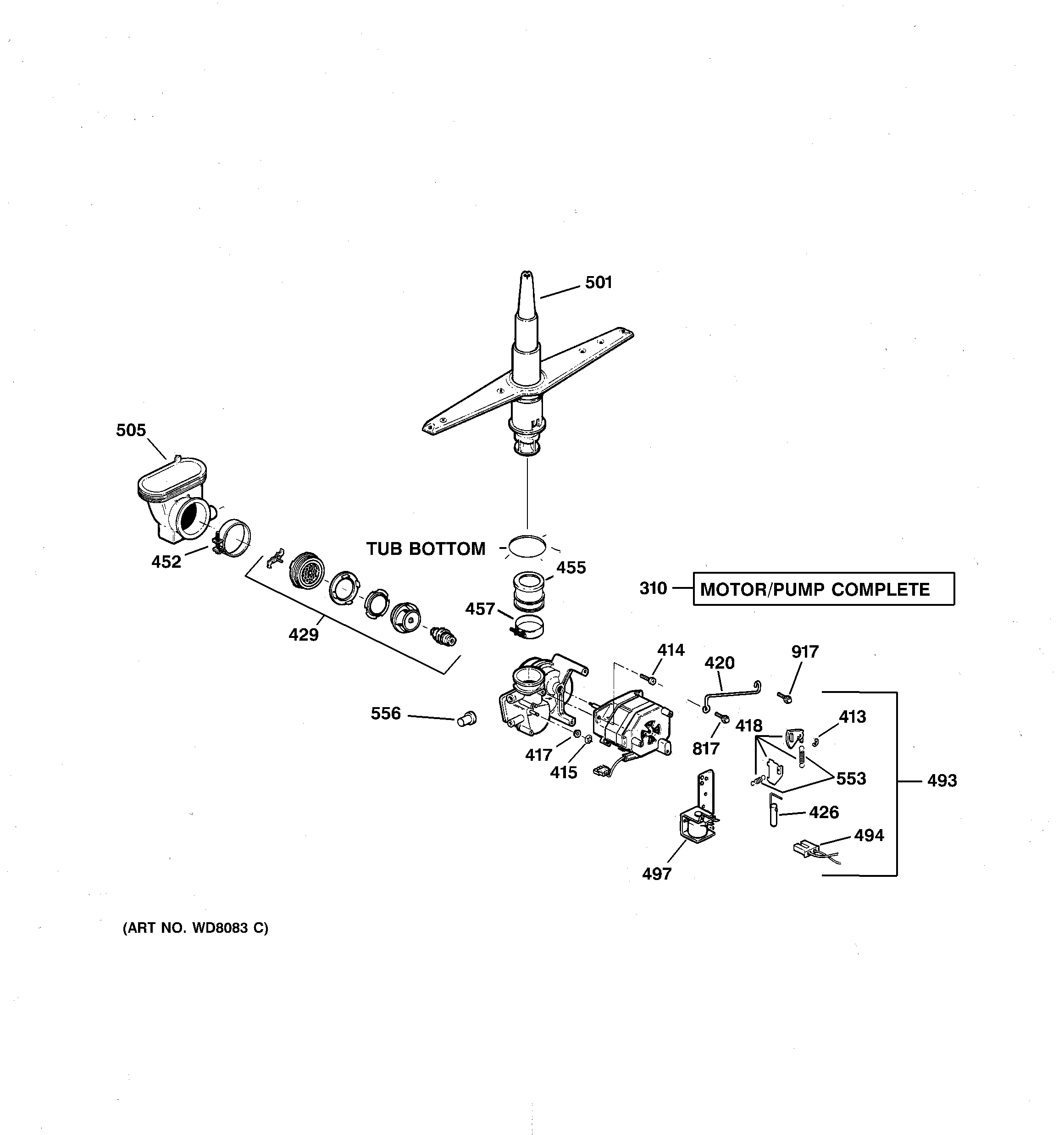 Motor-pump mechanis