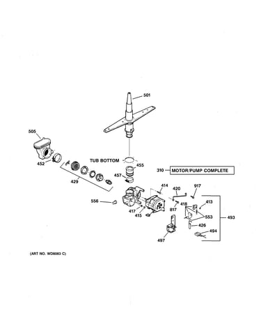 Motor-pump mechanis