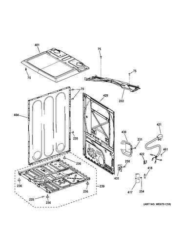 Cabinet & top panel