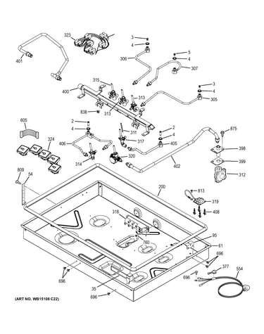 Gas & burner parts