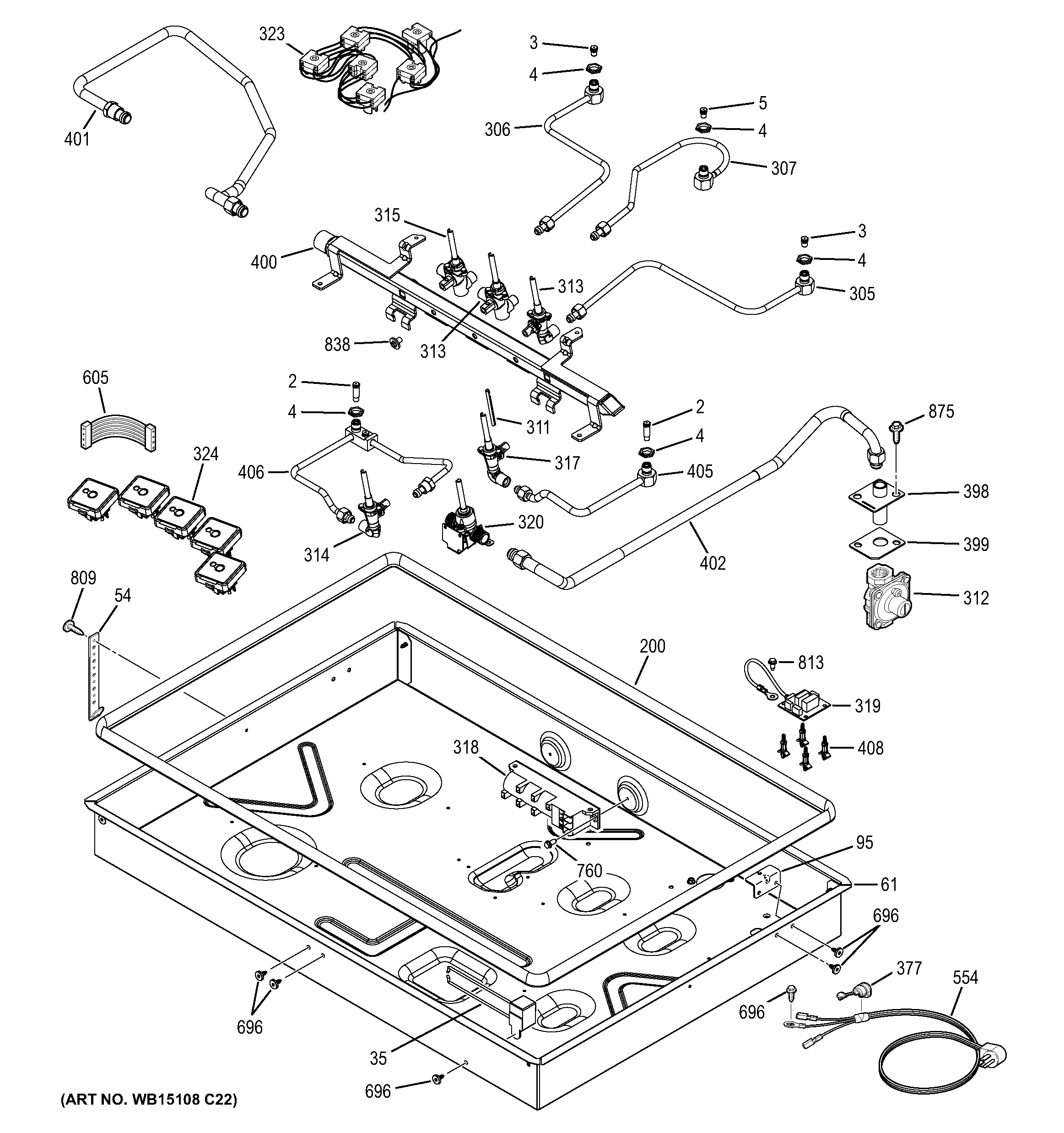 Gas & burner parts