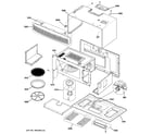 GE SCA1000HWW04 oven cavity parts diagram