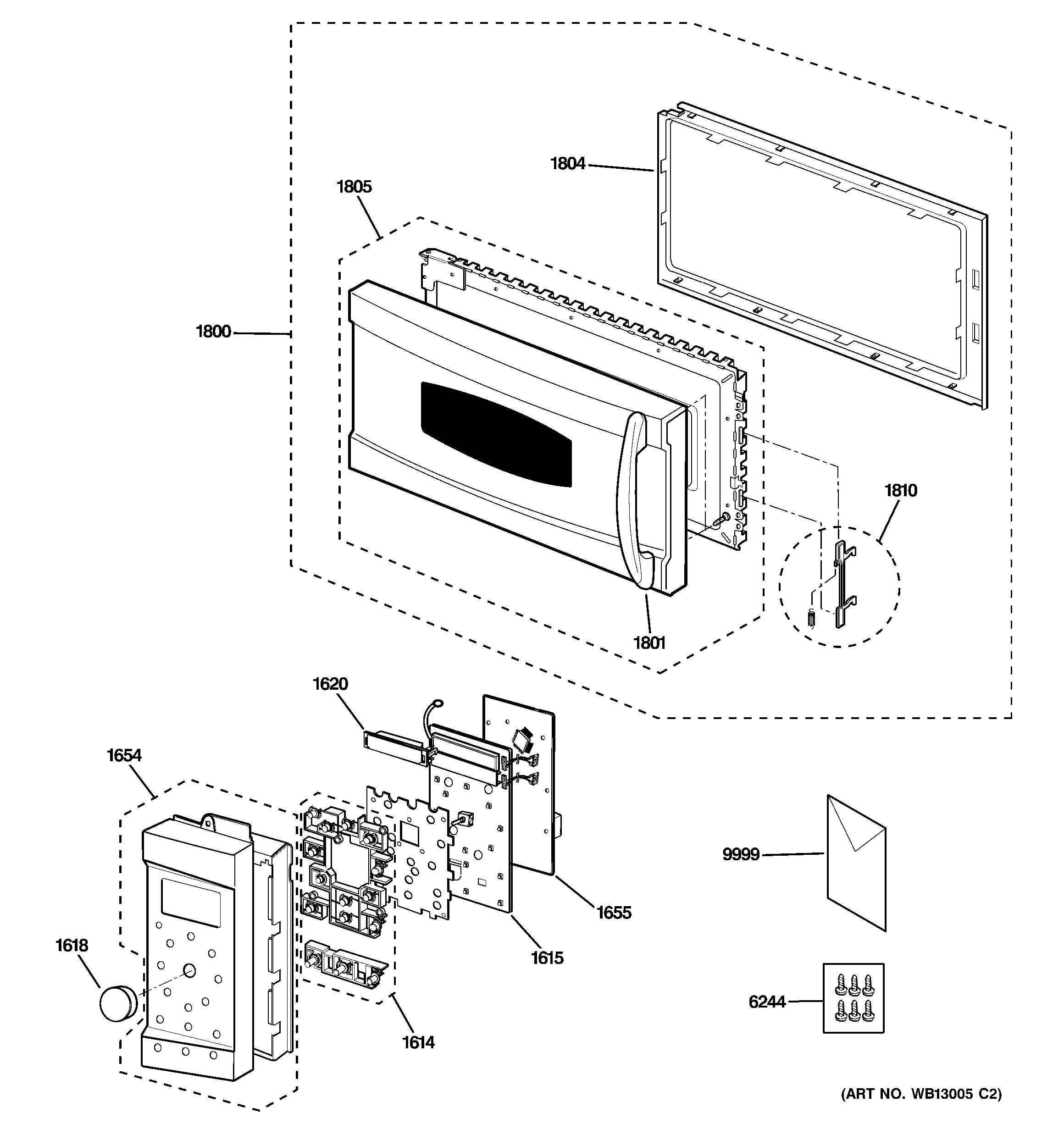 Control panel & door parts