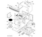 GE SCA1000HWW03 oven cavity parts diagram