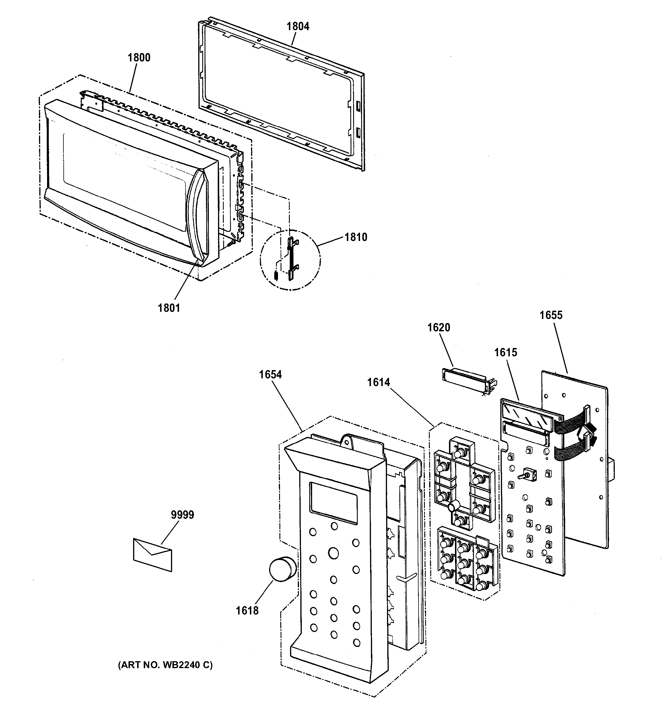 Control panel & door parts