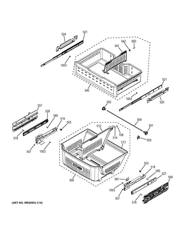 Freezer shelves