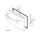 GE GFE26GSHCSS freezer door diagram