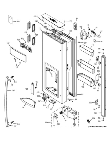 Dispenser door