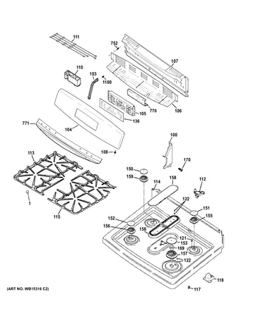 Control panel & cooktop