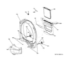 GE GTD81GSSJ0WS front roller support diagram