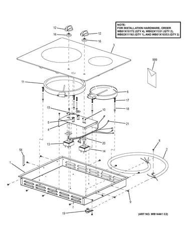 Control panel & cooktop