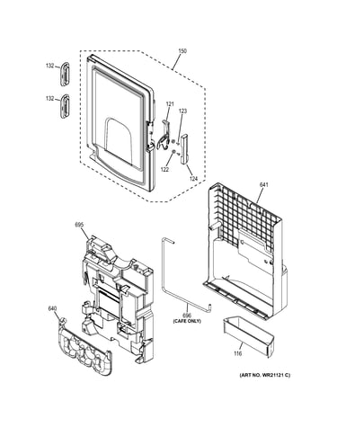 Icebox door kit