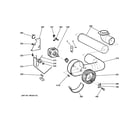 GE DSKP333EC5WW blower & motor diagram