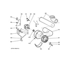 GE DSKS333EC5WW blower & motor diagram