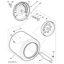 GE DSKS333EC5WW drum diagram