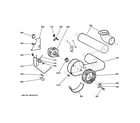 GE DSKS433EB5WW blower & motor diagram