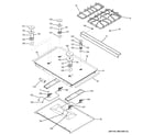 GE J2S968KH3CC cooktop diagram