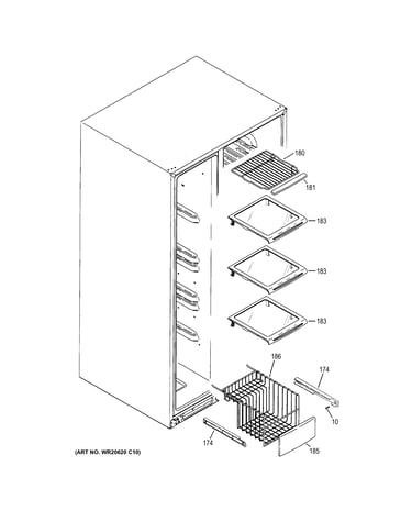 Freezer shelves