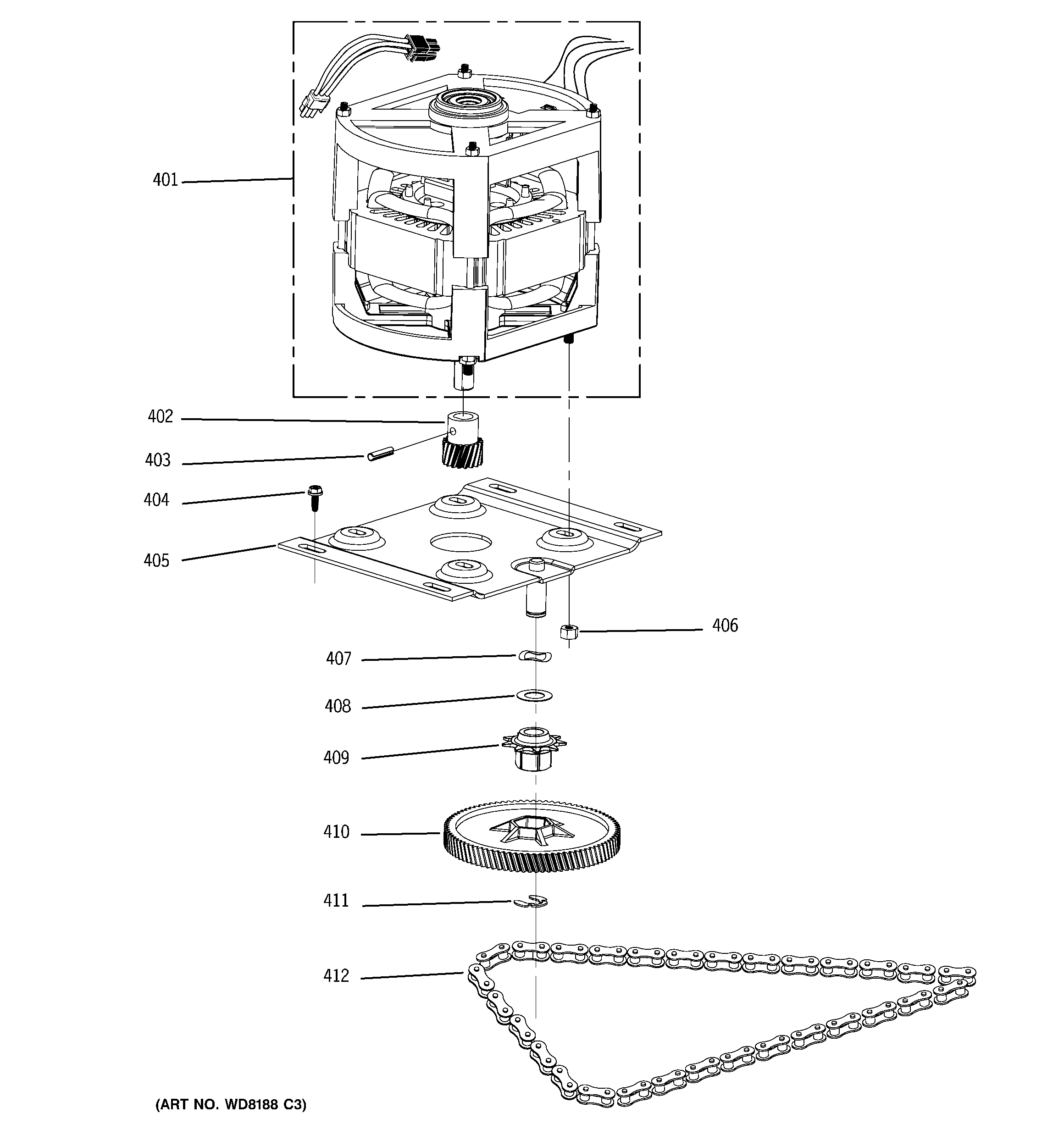 Motor & drive parts