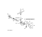 GE GSD3200G00WW motor-pump mechanism diagram