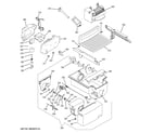 GE PZS22MSKBHSS ice maker & dispenser diagram