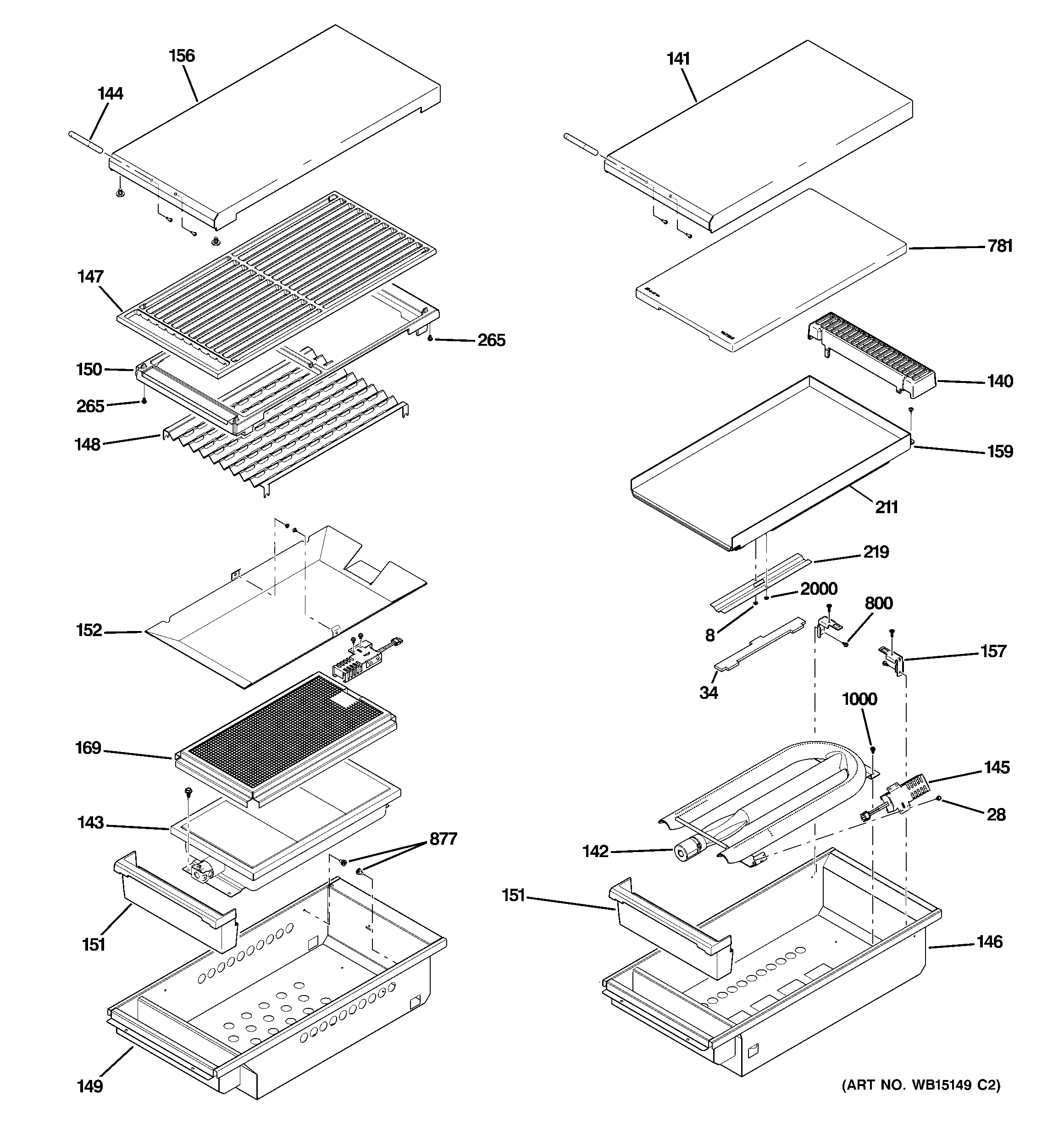 Grill & griddle assembly