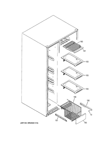 Freezer shelves