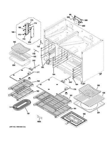 Oven cavity parts