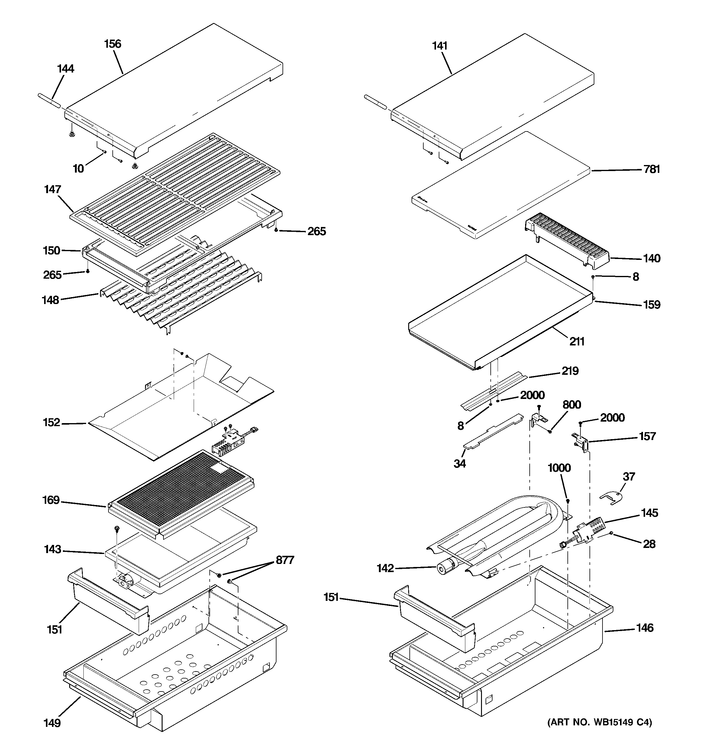 Grill & griddle assembly