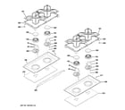 GE ZGP484NGR3SS cooktop diagram